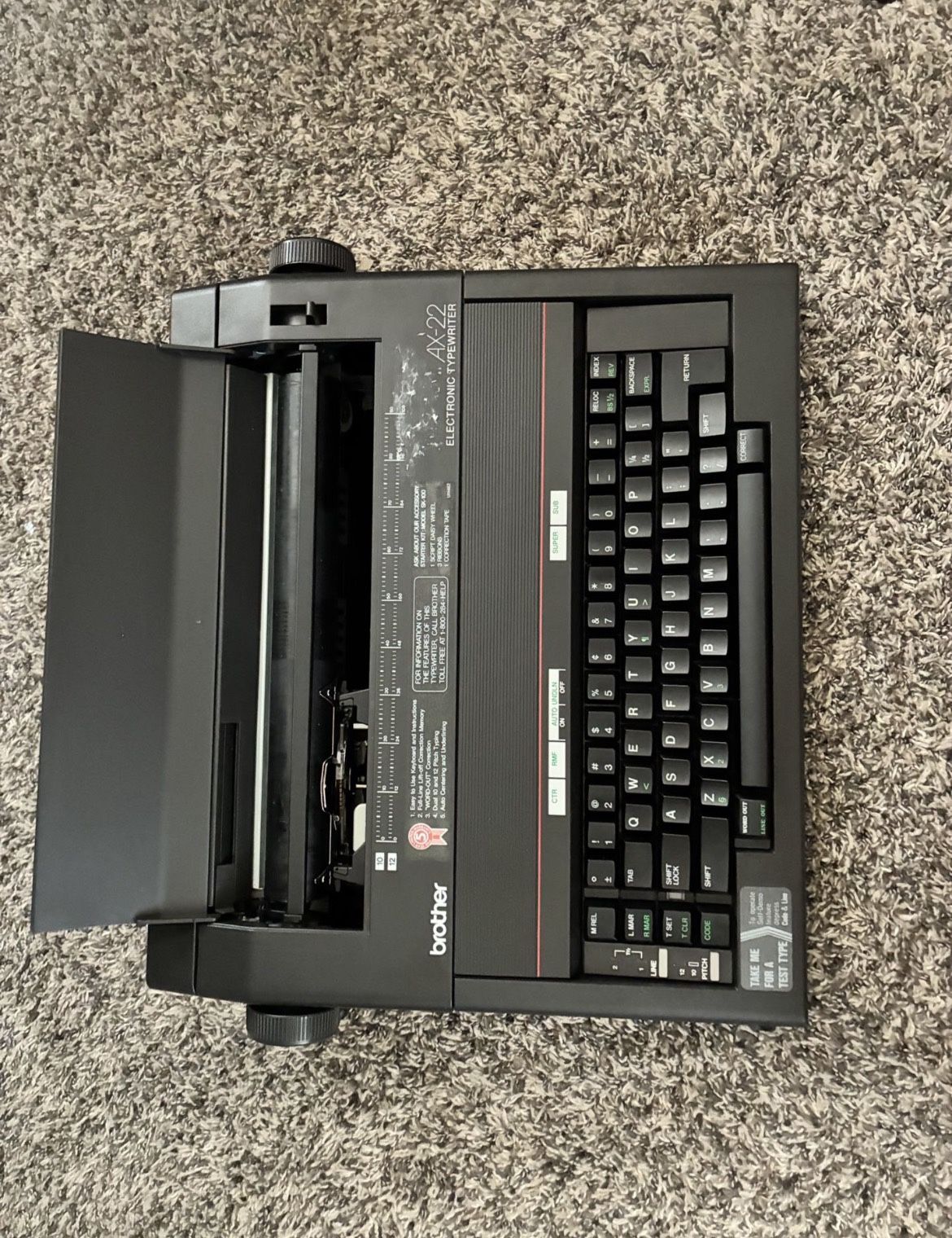 Brother Ax-22 Typewriter