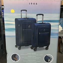 Delsey Paris Soft side Spinner Luggage  2- Piece Set