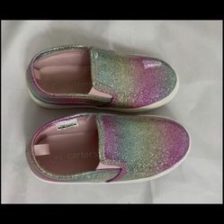 Carters 9M Sparkly shoes. Size 9M. 2-4 years. Foot  length 6.13 inches. store return item