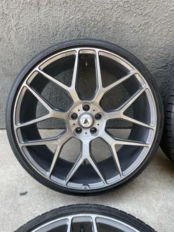 22 Inch Asanti Black Label Dynasty Rims Wheels 5x112
