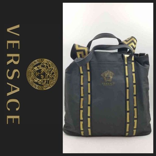 New Versace Rubberized Carry On Tote Rare with COA Unisex