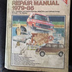 1986 Chiltons Hardcover Truck Van Repair Manual 1(contact info removed)