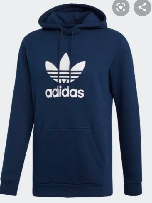 New 2X Adidas Trefoil Hoodie/ w Pouch