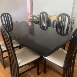 Marble Dining Table and Chairs 