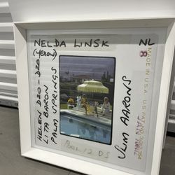 📸 Slim Aarons “Nelda Linsk at the Pool” Oversized Framed Print – 24x20