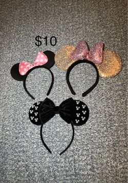 Minnie Mouse Ear Headbands Set of 3