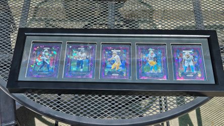 Framed NFL Chargers cards