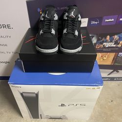 Jordan 4 Black Canvas