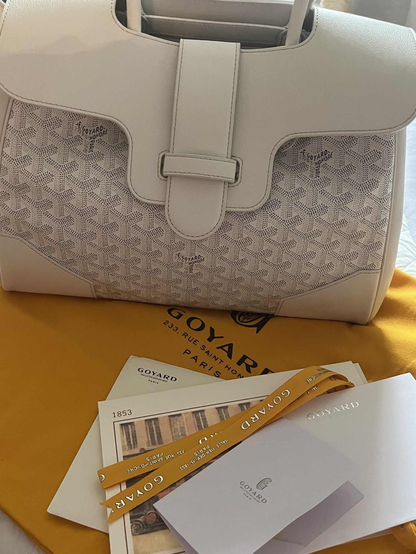 Goyard Stunning White Purse 