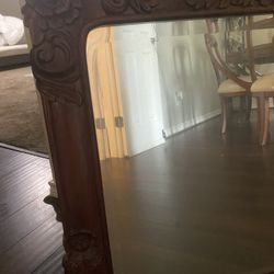 Dark Brown Antique Mirror 