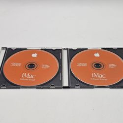 Vintage Apple iMac Software 2 Disc Lot OS 9.0 Software Install Restore 1999