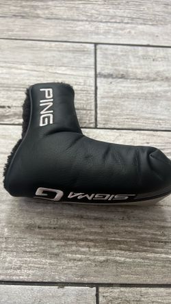 PING SIGMA G Blade Putter Head Cover (Black/Gray/White)-  MAGNETIC CLOSURE