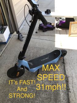 Caroma C1 electric scooter ( FAST & STRONG 💪 🛴 750w 31mph!🤪( needs a new inner tube) first $260 cash FIRM pick up only