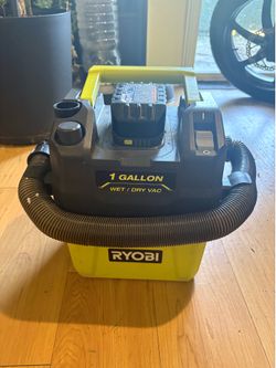 Ryobi 1 Gallon Wet/Dry Vac with 4.0Ah battery + charger