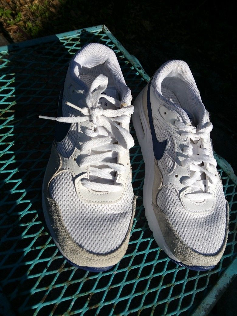 Nike Air Max SC Women's White Blue Running Shoes Size 8