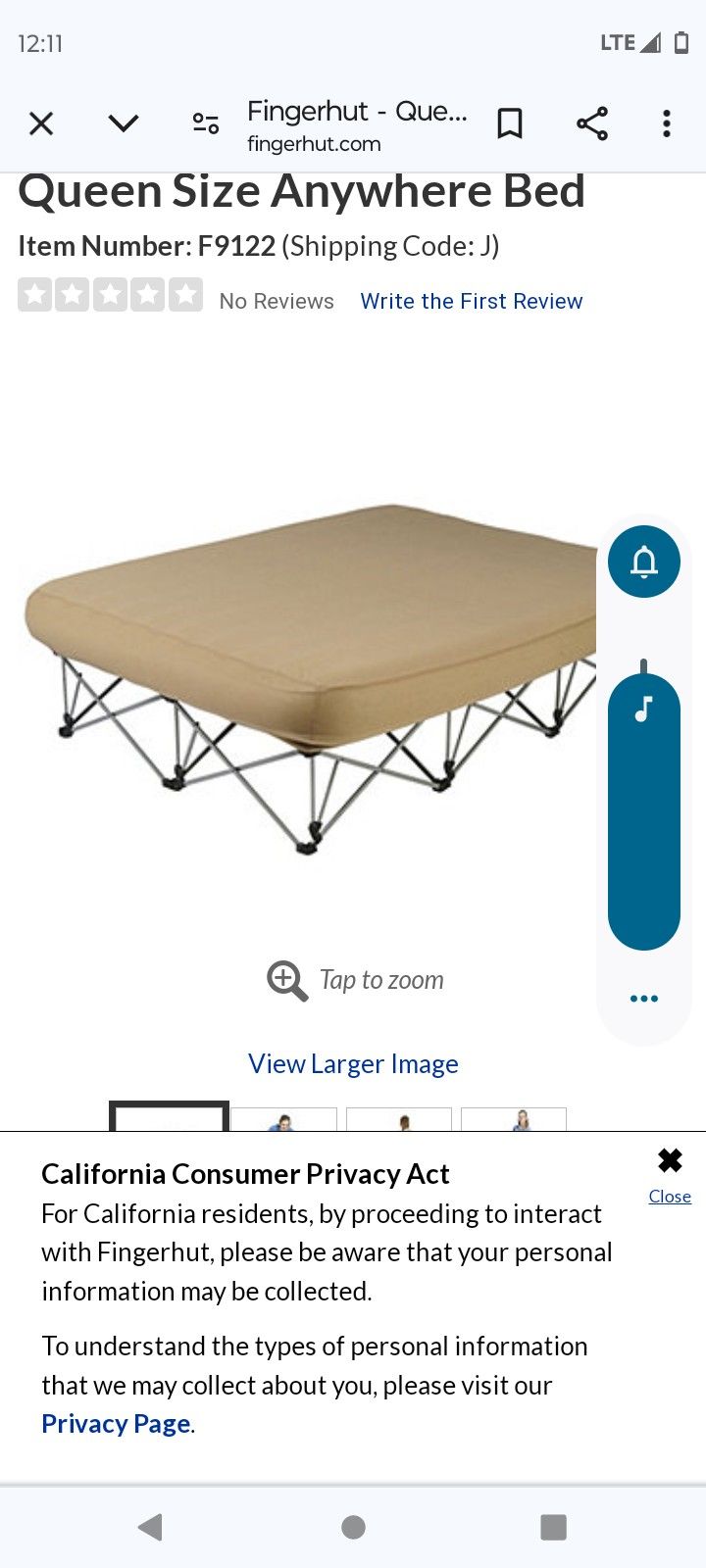 Camping Queen Size Bed Stand