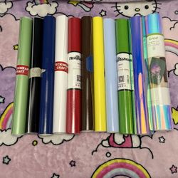 Vinyl Rolls/Sheets & 2 HTV Rolls