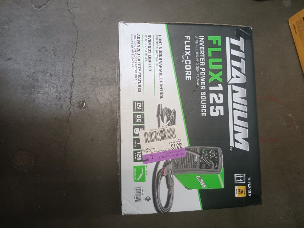Titamium Flux 125 Wire Feeder Welder