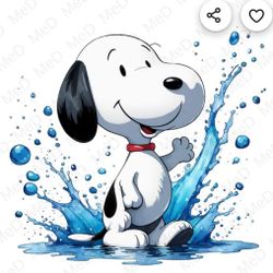 snoopy splash paint 