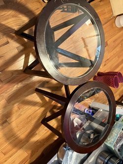 Glass living room table