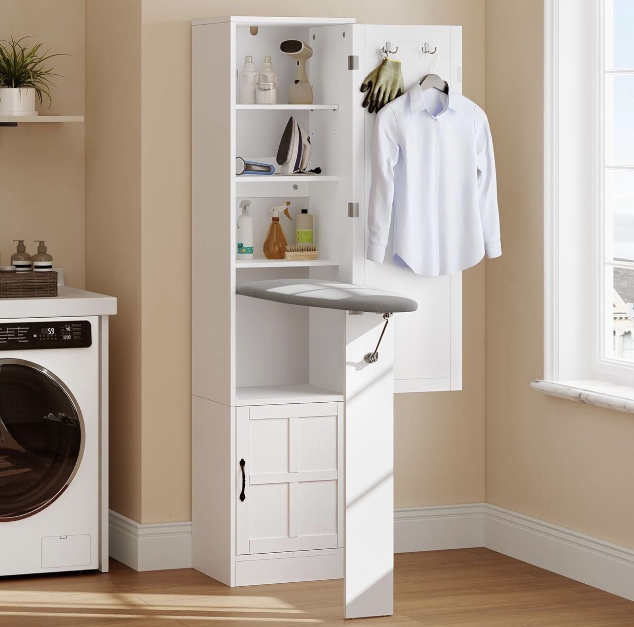 Storage Cabinet with Ironing Board
