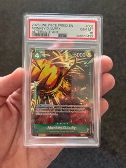 One Piece PSA 10 Monkey D. Luffy Alternate Art