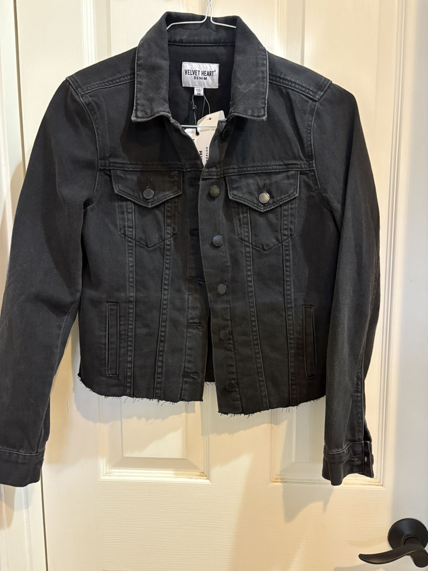 Velvet Heart Black Denim Jacket