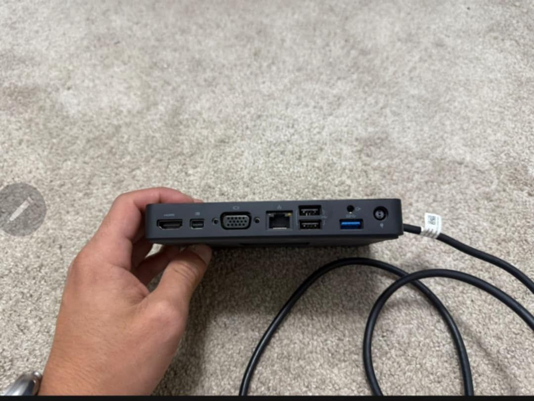 Dell Dock station WD15 Power cord is included. Nothing wrong