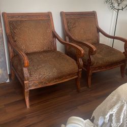 Vintage Sofá Chairs Wood 