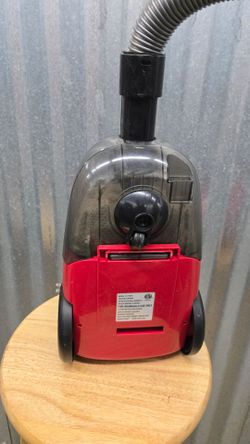 Red Canister Vacuum Cleaner with Hose