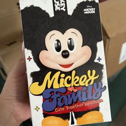 Popmart Disney Mickey Family cute together keychain