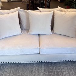 Cream Couch – Down Feather Cushions