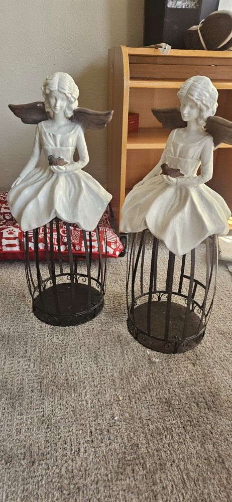 24 Inch Pier One Imports Angel Plant/Candle Holders 