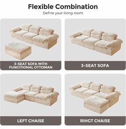 Brand New Modular Sectional Sofa with Ottoman