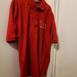 IDEA School Red Polo Shirt Size Adult L