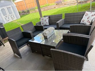 7 piece set outside furniture .