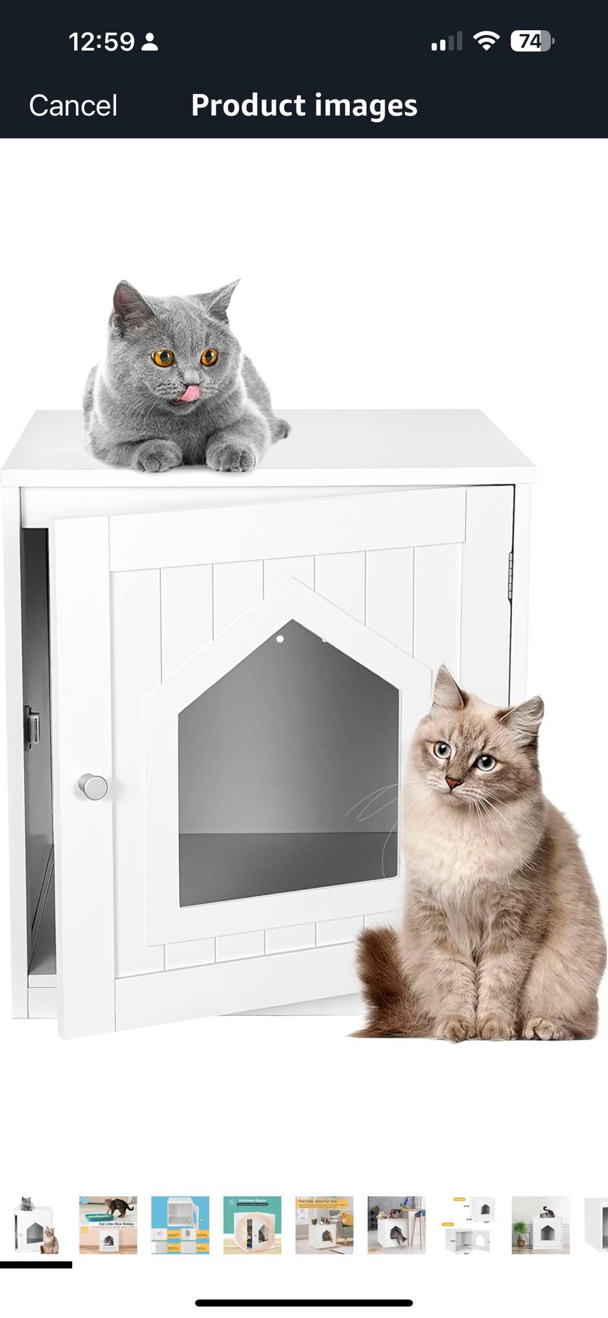 Cat Litter Box Enclosed