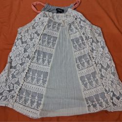 Rue 21 Lace Layered Top Size Small