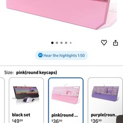 Pink Mechanical Keyboard 