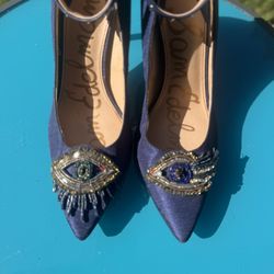 💎 Sam Edelman Embellished Heels – Size 8.5