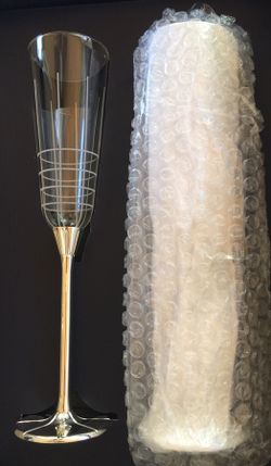 MIKASA Avenue silver plated Champagne Flutes