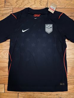 Large Black blank team USA Nike aero-fit World Cup soccer jerseya