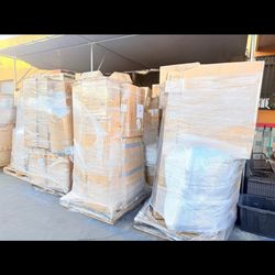 【Mix Furniture Pallet】 Tin cabinet, memory mattress, ottoman, Office Chair, Bar Chair