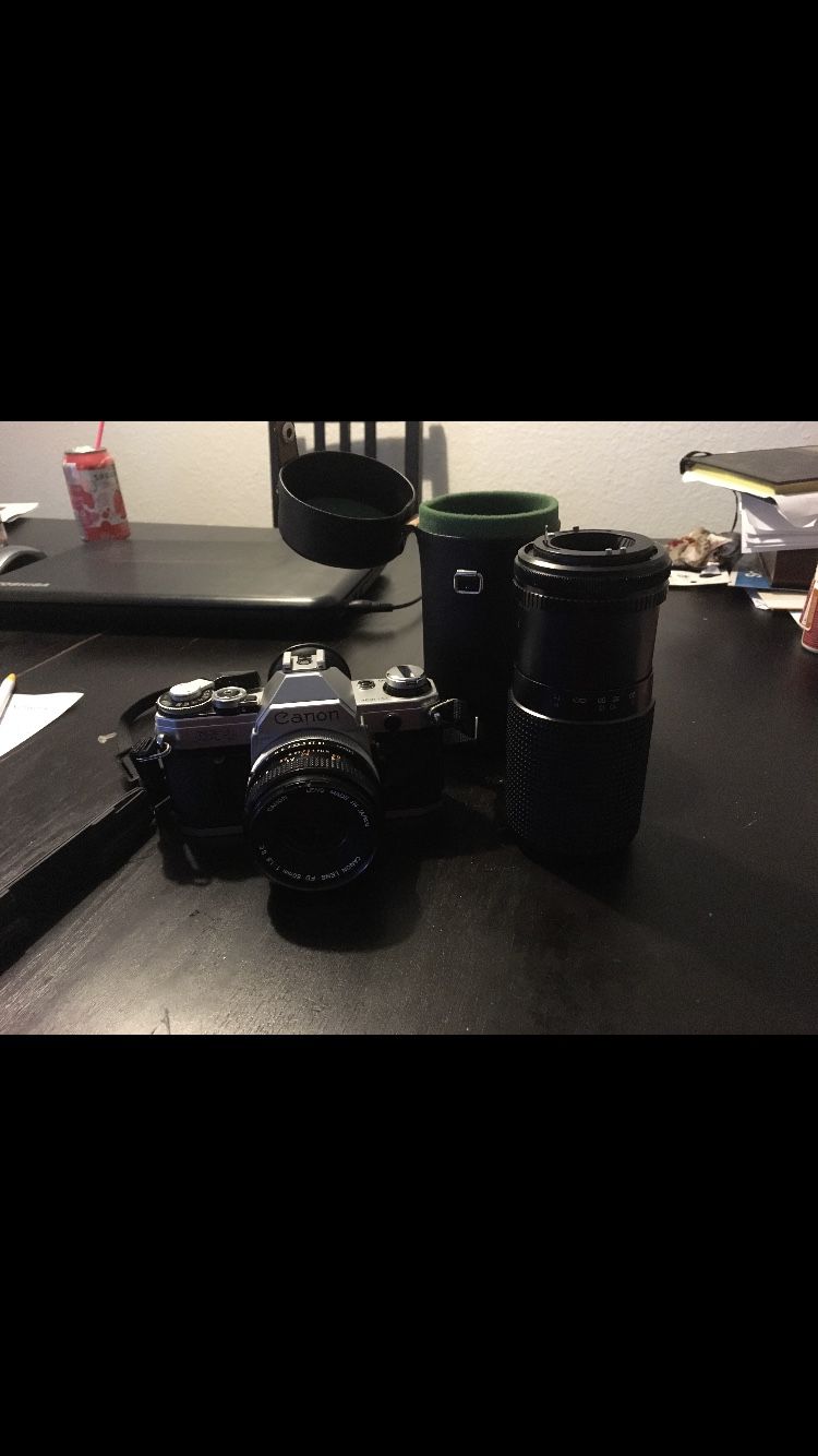 Canon AE-1 +2 lenses