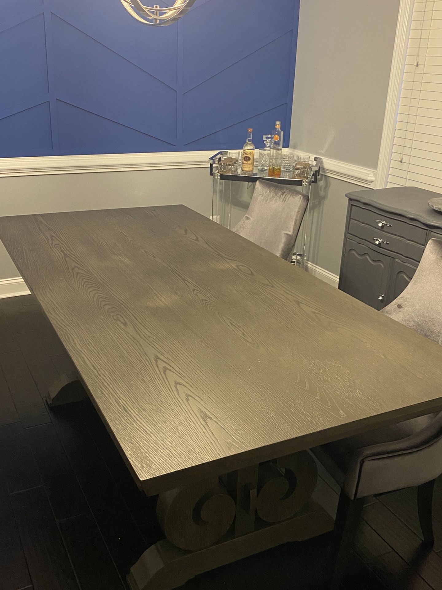 Grey Dining Room Table
