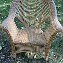 Set Of Two Wicker Chair-adult Sized