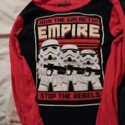 Boys Long Sleeve Star Wars Shirt Size 8 2 Dollars 