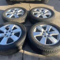 255 55 20 Good Set Tires With Rims Chevy Traverse Tires Bridgestone Have Very Good Tread Left 