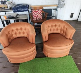 Barrel chairs