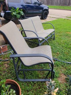Outdoor Patio Rocker Glider Set
